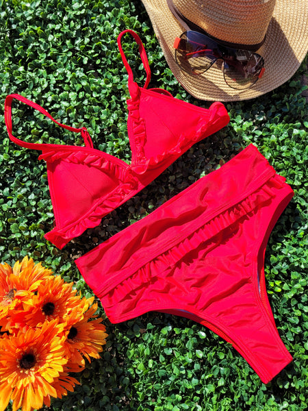 SENORITA - Brazilian Bikini Bottoms in Red